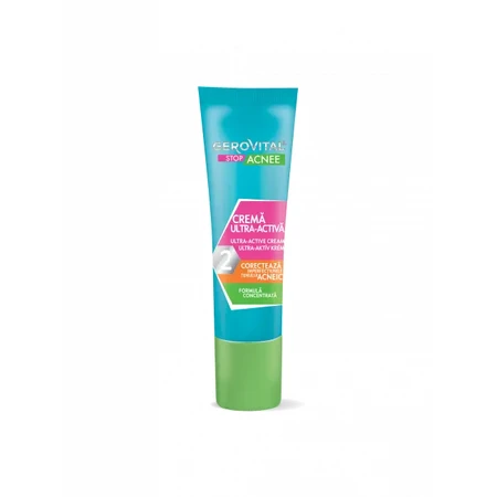 Gerovital Stop Acne Crème Ultra Active 2, 15 ml, Farmec