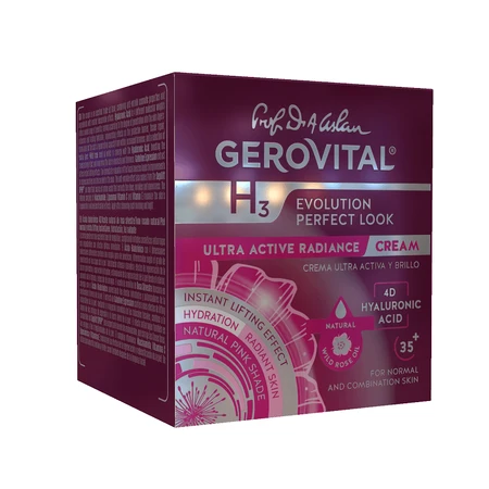 Gerovital H3 Evolution Perfect Look Crema ultraactiva iluminadora, 50 ml