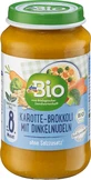 DmBio Pasta with carrots and broccoli, 220 g