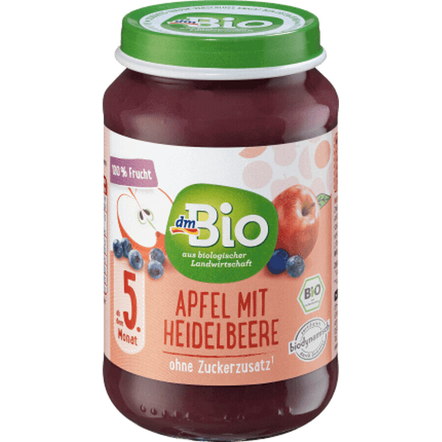 Comprar DmBio Puré de frutas con manzanas y arándanos ECO 5+, 190 g DmBio Puré de frutas con manzanas y arándanos ECO 5+, 190 g