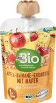 DmBio Apple puree with bananas, strawberries and oats 12+, 100 g