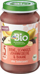 DmBio Pear puree with currants and bananas, 190 g