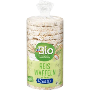Redondo de arroz expandido salado DmBio, 100 g