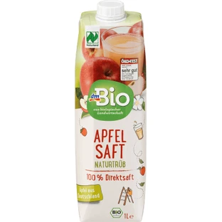 DmBio Zumo de manzana con pulpa, 1 l