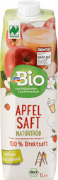 DmBio Apple juice with pulp, 1 l