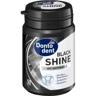 Dontodent Geactiveerde Houtskool Kauwgom, 57 g