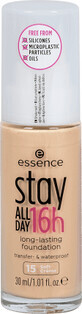 Essence Cosmetics Stay All Day 16h Long-Lasting Foundation 15 Soft Cream, 30 ml