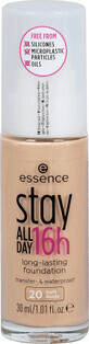 Essence Cosmetics Stay All Day 16h Long-Lasting Foundation 20 Soft Nude, 30 ml