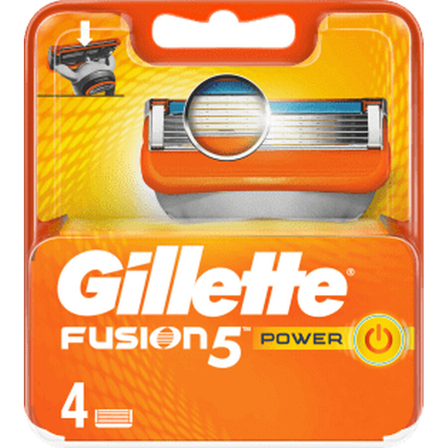 Buy Gillette Power razor refills, 4 pcs Gillette Power razor refills, 4 pcs