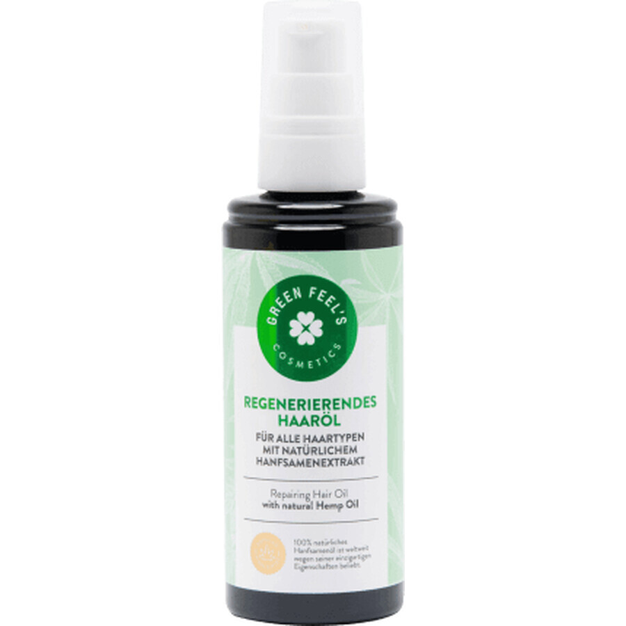 Cumpără Green Feels Ulei reparator păr cu extract din semințe de cânepă, 100 ml Green Feels Ulei reparator păr cu extract din semințe de cânepă, 100 ml
