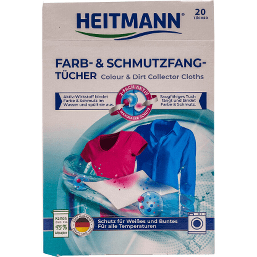 Buy HEITMANN Colour catcher wipes, 20 pcs HEITMANN Colour catcher wipes, 20 pcs