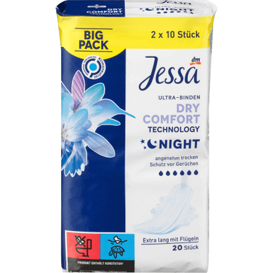 Comprar Absorbente Jessa Ultra Confort Noche, 20 uds. Absorbente Jessa Ultra Confort Noche, 20 uds.