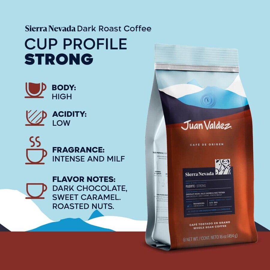 Juan Valdez Sierra Nevada café en grano, 454 g