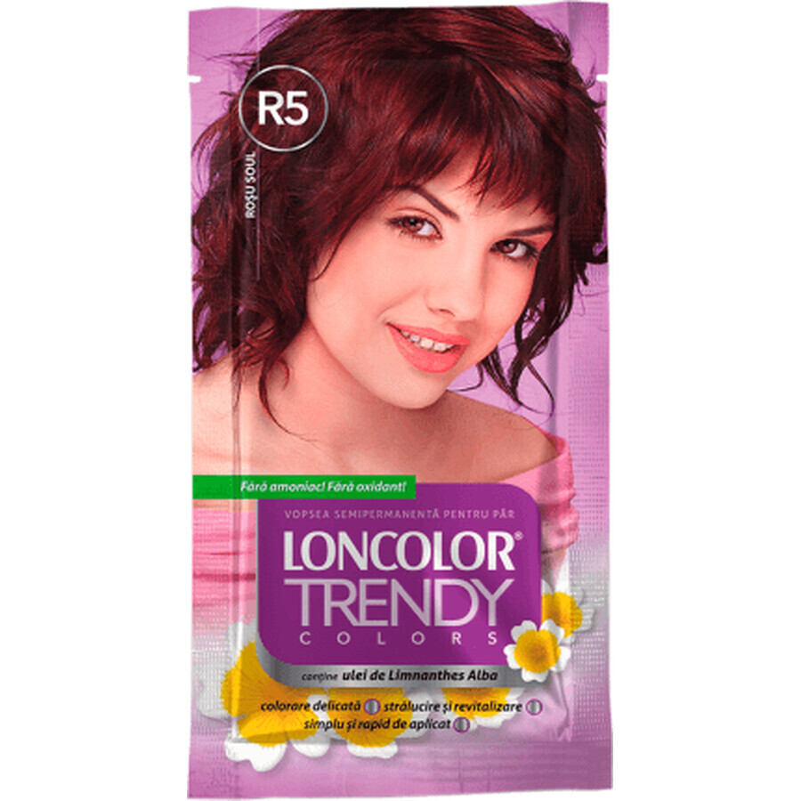 Cumpără Loncolor TRENDY Vopsea semipermanentă red R5, 1 buc Loncolor TRENDY Vopsea semipermanentă red R5, 1 buc