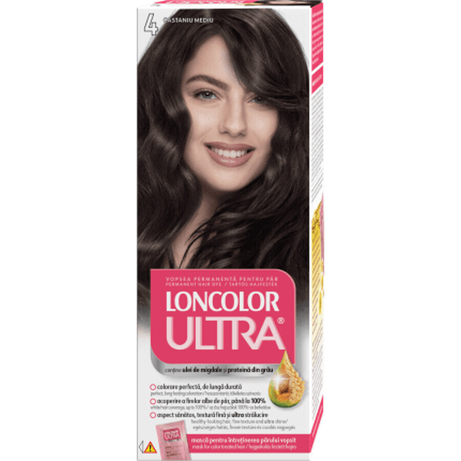 Buy Loncolor ULTRA Permanent paint 4 medium brown, 1 pc Loncolor ULTRA Permanent paint 4 medium brown, 1 pc