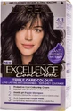 Loreal Paris EXCELLENCE CREME Permanent hair dye with ammonia 4.11, 1 pc