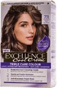 Loreal Paris EXCELLENCE CREME Permanent hair dye with ammonia 7.11, 1 pc