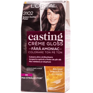 Loreal Paris CASTING CREME GLOSS Tinte 310 marrón oscuro polar, 1 unidad