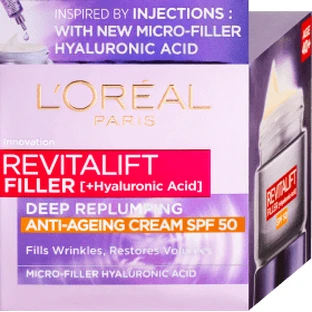 Loreal Paris Anti-Falten Revitalisierende Tagescreme für das Gesicht SPF 50, 50 ml