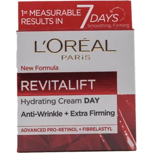 Loreal Paris Crema de día hidratante Revitalift, 50 ml