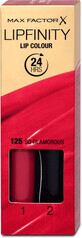Max Factor Lipfinity 24h liquid lipstick 125 So Glamorous, 1 pc