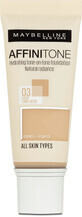 Maybelline New York Affinitone foundation 03 Light Sand Beige, 30 ml