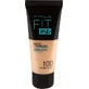 Maybelline New York Fit Me Fond de teint mat et sans pores 100 Warm Ivory, 30 ml