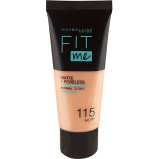 Maybelline New York Fit Me Matte & Poreless Foundation 115 Elfenbein, 30 ml