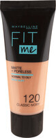 Maybelline New York Fit Me Matte &amp; Poreless fond de ten 120 Classic Ivory, 30 ml