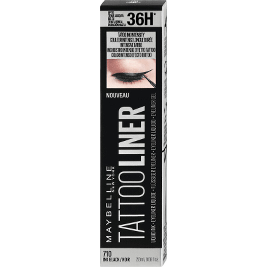 Shop Maybelline New York Tattoo Liner Liquid Ink Augentinte 710 Schwarz, 2,5 ml Maybelline New York Tattoo Liner Liquid Ink Augentinte 710 Schwarz, 2,5 ml