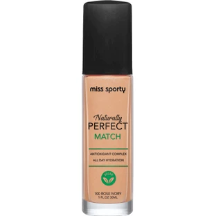 Miss Sporty Naturally Perfect Match Foundation 100 Rose Ivory, 30 ml
