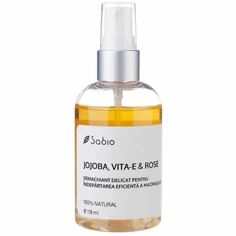 Boutique Démaquillant biphasé au jojoba, à la vigne rouge et à la rose, 118 ml, Sabio Démaquillant biphasé au jojoba, à la vigne rouge et à la rose, 118 ml, Sabio