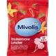 Mivolis Effervescent druivensuiker lolly met aardbei- en vanillesmaak, 75 g