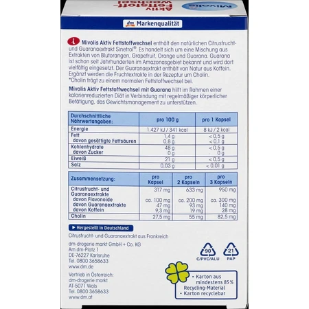 Mivolis Aktiv metabolism stimulator, 45 pcs
