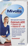 Mivolis Calcium 600+Vitamin D3 +Vitamin K1+K2 tablets, 51 g