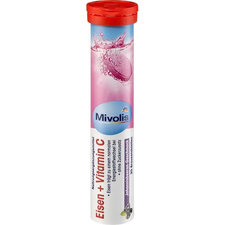Mivolis IJzer+Vitamine C bruistabletten, 82 g