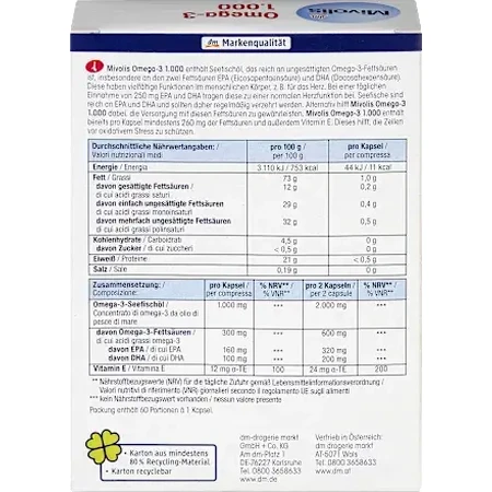 Mivolis Omega-3 capsules, 85 g