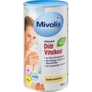 Mivolis Shake batido de vainilla en polvo para adelgazar, 500 g