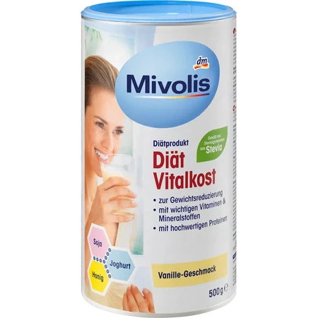Mivolis Shake batido de vainilla en polvo para adelgazar, 500 g