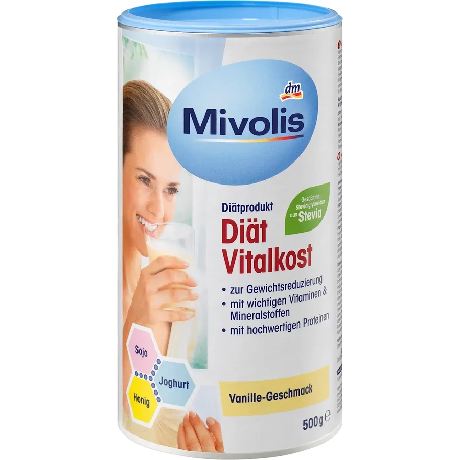 Mivolis Shake batido de vainilla en polvo para adelgazar, 500 g