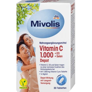 Mivolis Vitamina C,100mg, 42 g