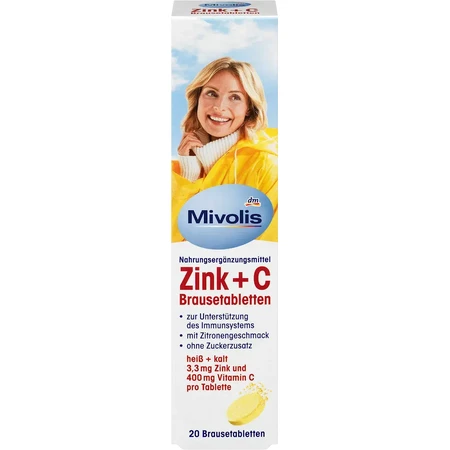 Mivolis Zink + C bruistablet, 82 g