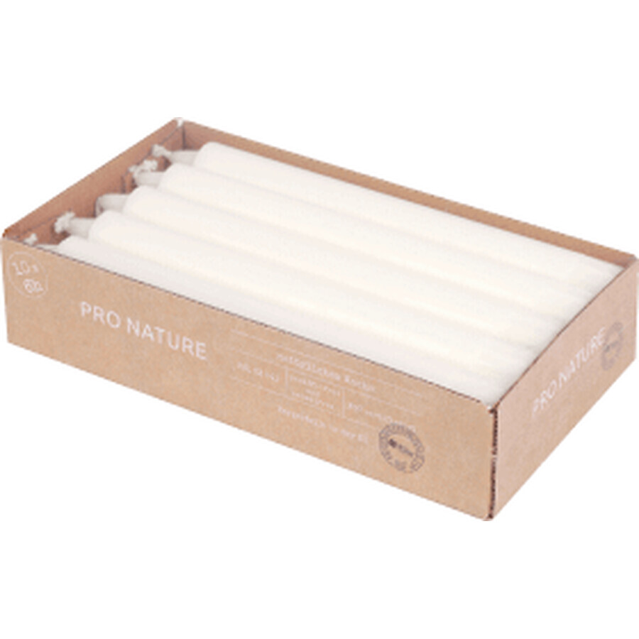 Shop Mueller pro nature Weißes Tischkerzen-Set, 10 Stück Mueller pro nature Weißes Tischkerzen-Set, 10 Stück