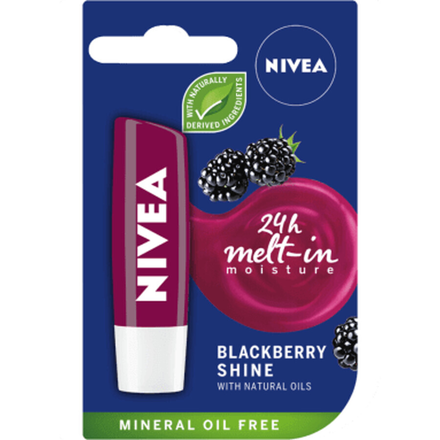 Boutique Nivea Lip Balm Blackberry Shine, 4.8 g Nivea Lip Balm Blackberry Shine, 4.8 g