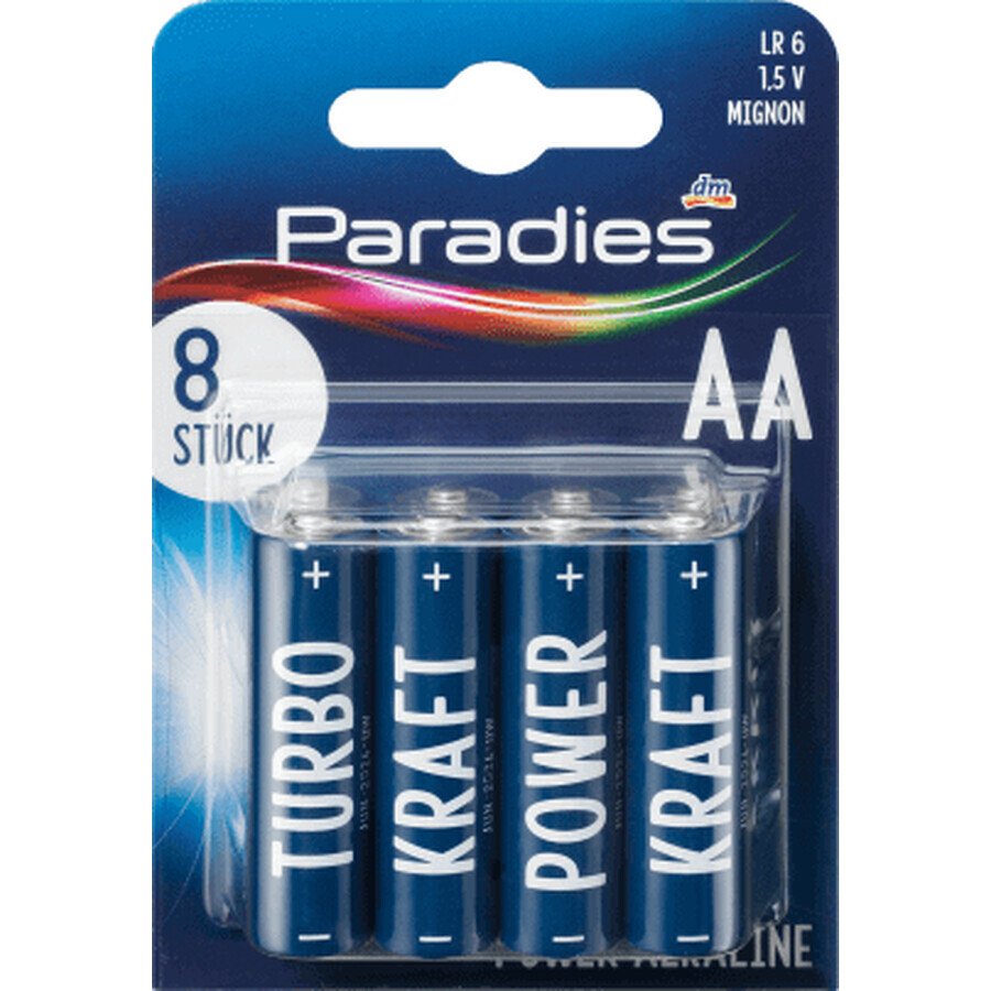 Buy Paradies AA alkaline batteries, 8 pcs Paradies AA alkaline batteries, 8 pcs