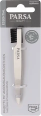 Parsa Beauty Tweezers with eyebrow brush, 1 pc