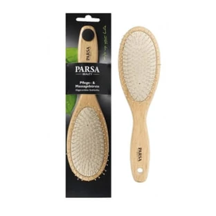Parsa Beauty Haarbürste aus Holz mit Metallstiften, 1 Stück