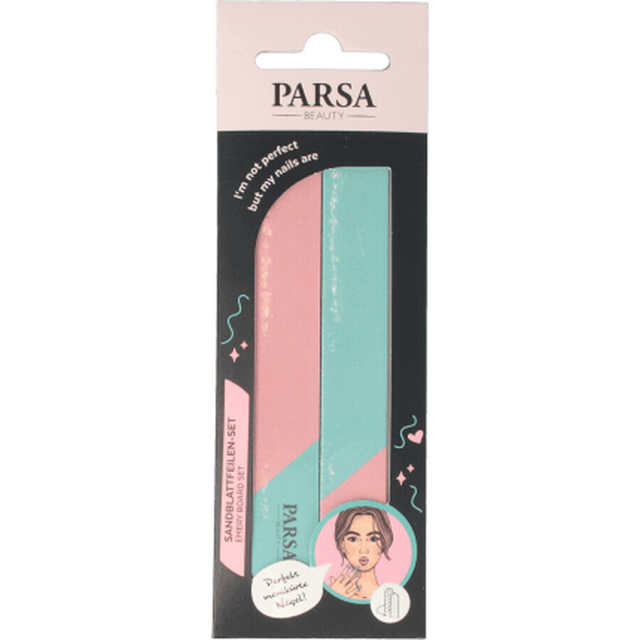 Shop Parsa Beauty Rosa/blaues Nagelfeilen-Set, 2 Stück Parsa Beauty Rosa/blaues Nagelfeilen-Set, 2 Stück