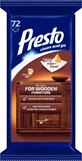 Presto Wet wipes for furniture care, 72 pcs
