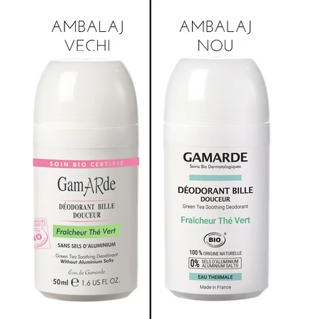 Desodorante roll-on ecológico con fragancia floral, 50 ml, Gamarde